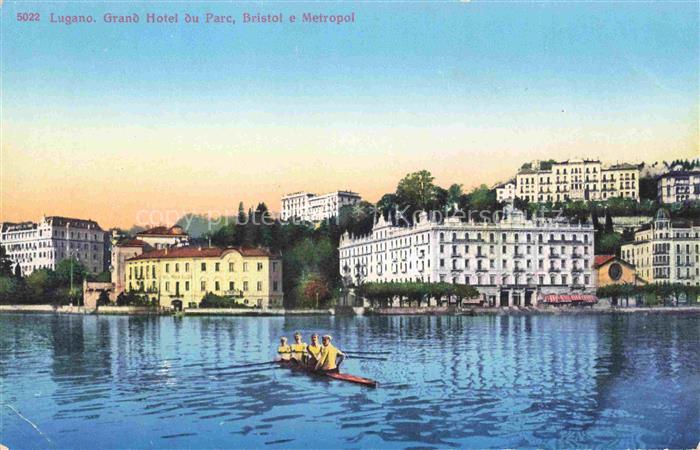 LUGANO Lago di Lugano TI Grand Hotel du Parc Bristol e Metropol