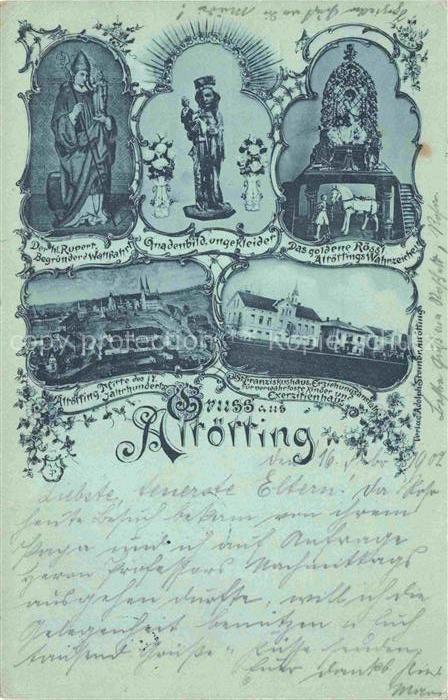 ALToeTTING Bayern Hl Rupert Gnadenbild Goldenes Roessl Altoetting im 17ten Jhdt