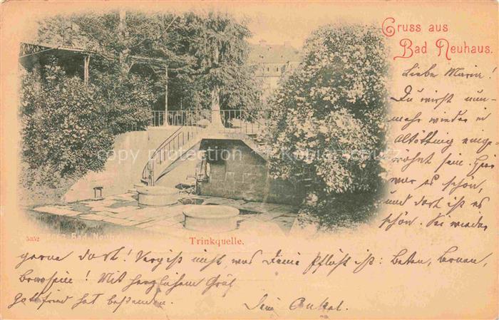 Bad Neuhaus Bad Neustadt Saale Bayern Trinkquelle