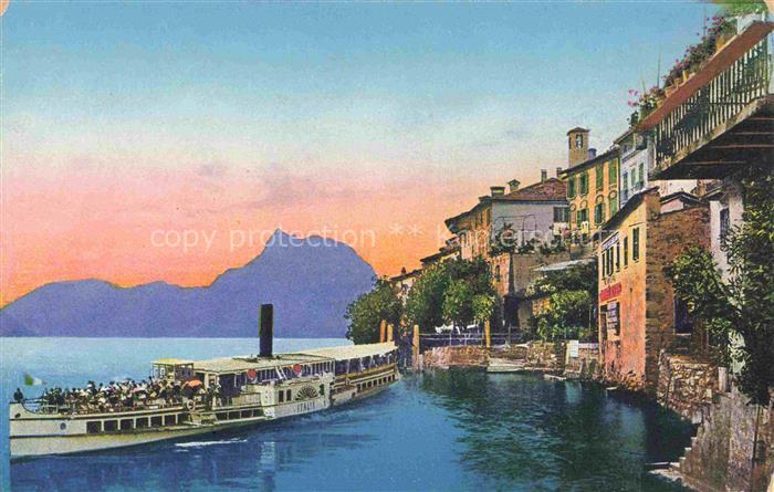 Gandria Lago di Lugano TI e Monte San Salvatore