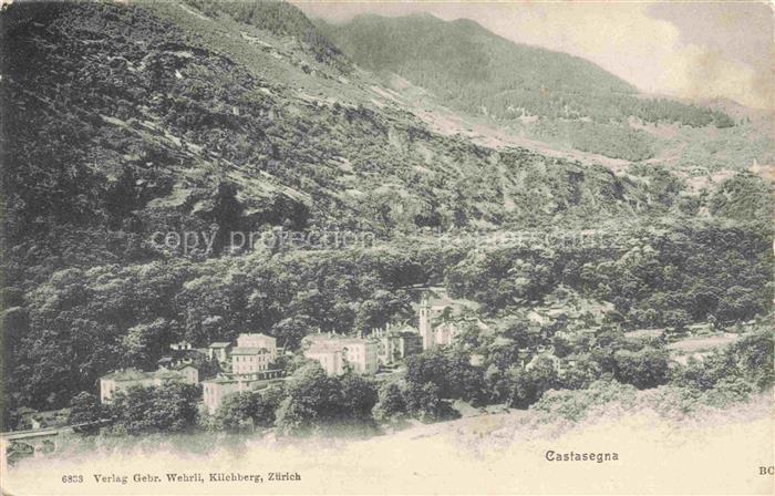 Castasegna Maloja GR Panorama