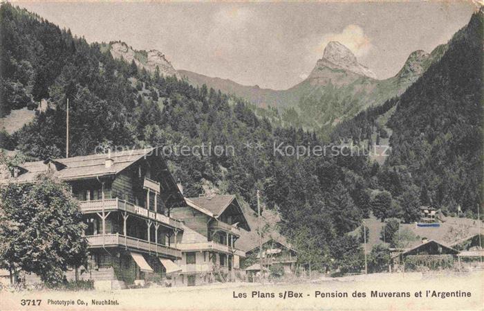 Les Plans-sur-Bex AIGLE VD Pension des Muverans et l'Argentine