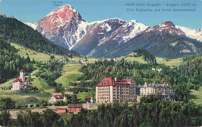 Unterengadin GR Vulpera Villa Engiadina und Hotel Schweizerhof Piz Nair