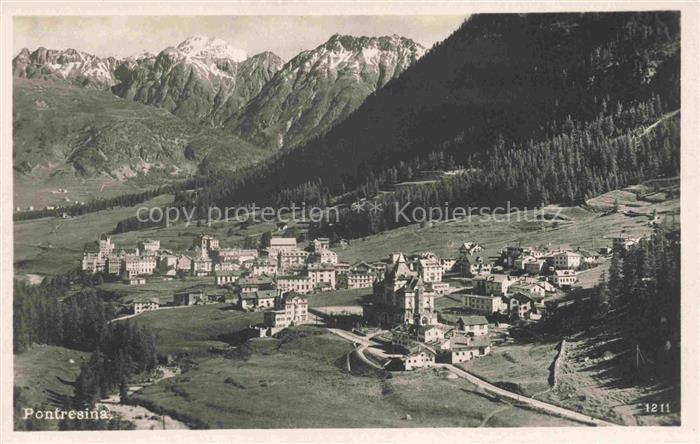 Pontresina Maloja GR Panorama