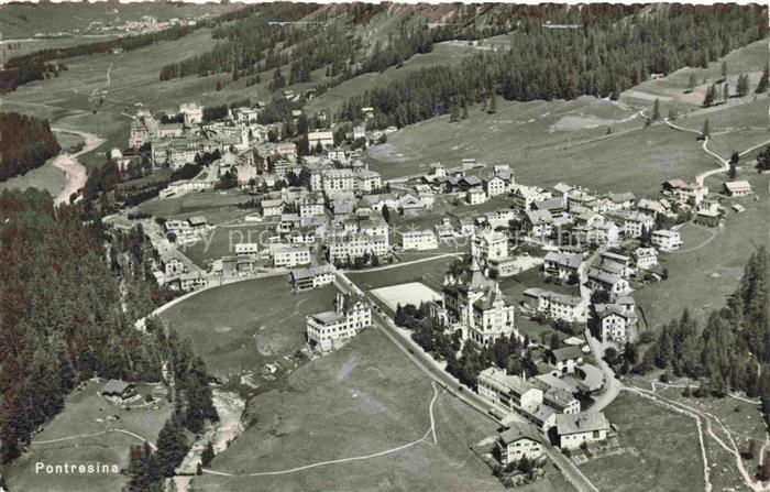 Pontresina Maloja GR Fliegeraufnahme