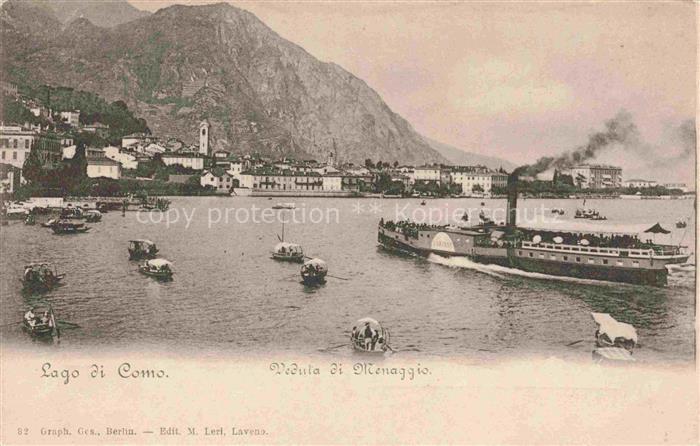 Menaggio Lago di Como Lombardia IT Panorama
