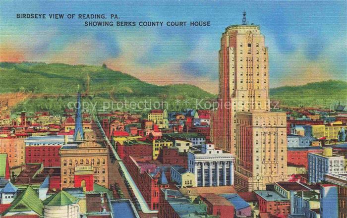 Reading Pennsylvania USA Showing Berks County Court House