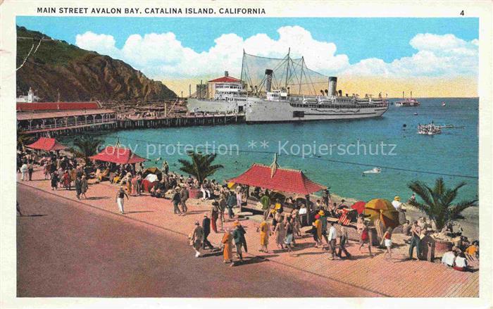 Catalina Island California USA Main Street Avalon Bay