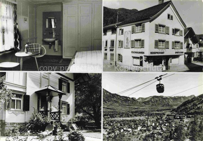 Bad Ragaz Ragatz SG Chalet Elisabeth und Haus Sarganserstrasse Luftseilbahn