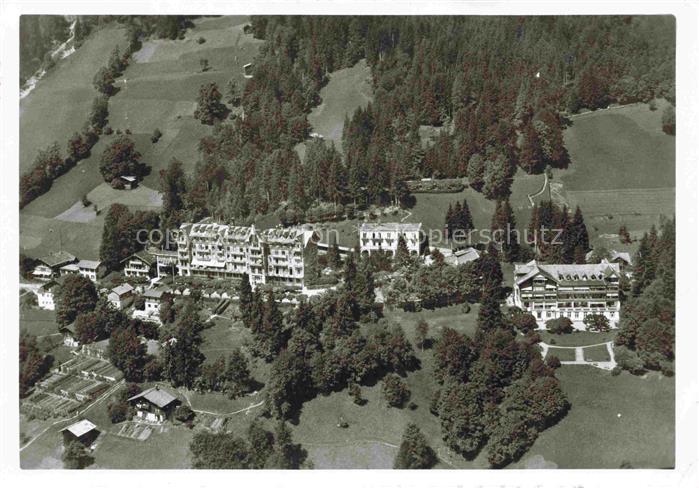 Beatenberg Thunersee BE Bibelheim und Bibelschule Fliegeraufnahme