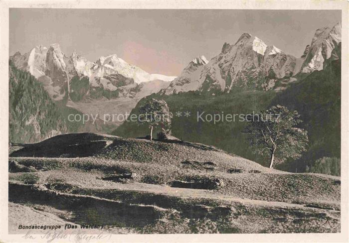 Bondascagruppe Bergell Soglio GR Panorama