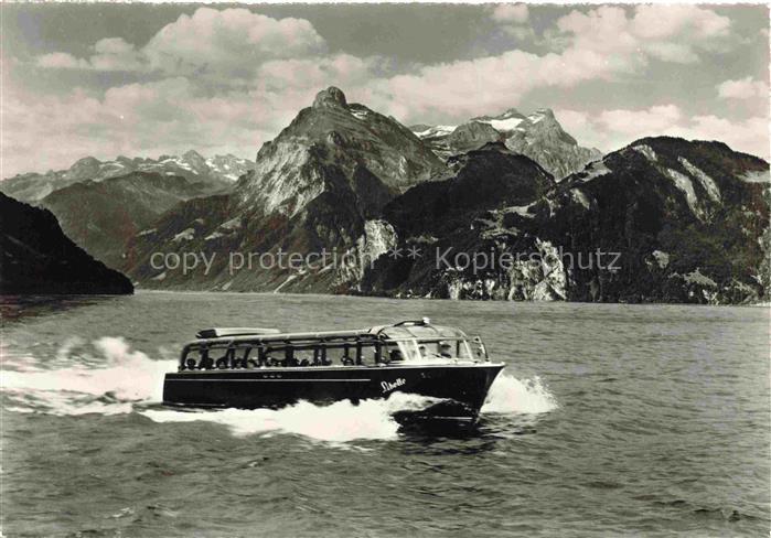 Uri-Rothstock Uri-Rotstock 2932m UR Express Verkehrsboot Libelle auf dem Vierwal