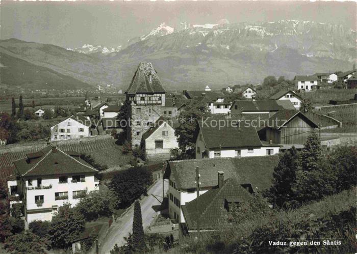 Vaduz Liechtenstein FL mit Saentis