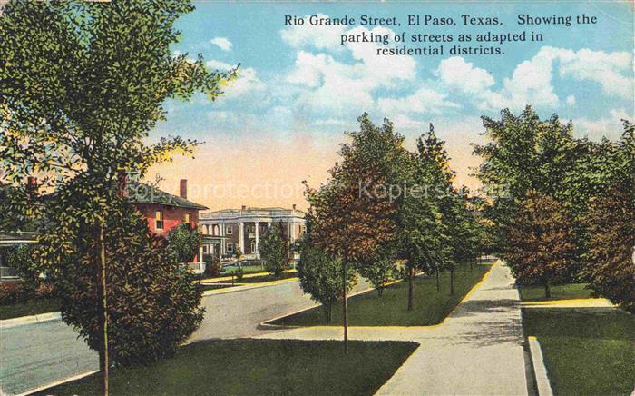 EL PASO  Texas USA Rio Grande Street Park