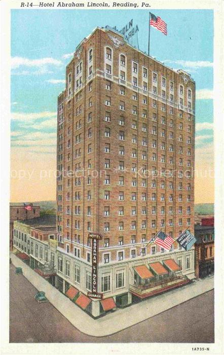 Reading Pennsylvania USA Hotel Abraham Lincoln