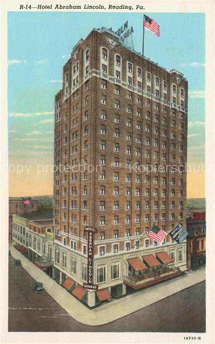 Reading Pennsylvania USA Hotel Abraham Lincoln
