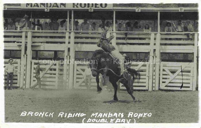 Bismarck North Dakota USA Bronck Riding Mandan Rodeo