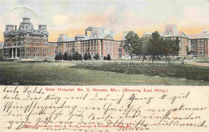 Nevada Missouri USA State Hospital No. 3