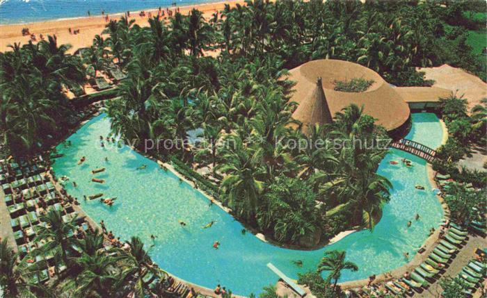 Acapulco Guerrero Mexico La Isla tropical island Retaurant Hilton Hotel Swimming