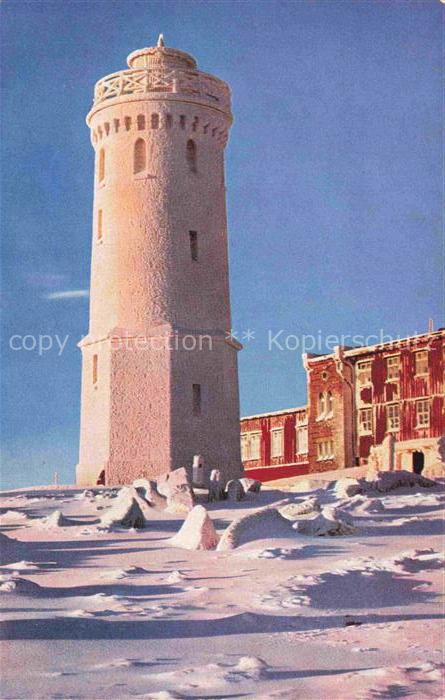 BROCKEN Harz Sachsen-Anhalt Turm mit Hotel im Winter