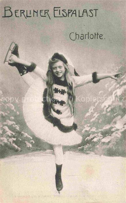 BERLIN CITY Berliner Eispalast Charlotte Eislaeuferin