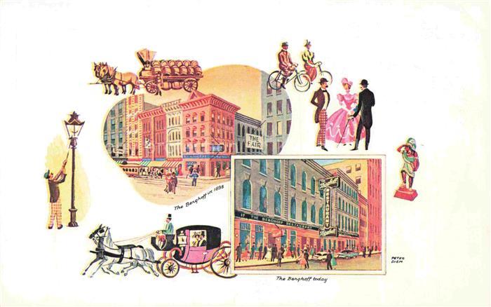 CHICAGO Illinois USA The Berghoff Retaurant Illustration