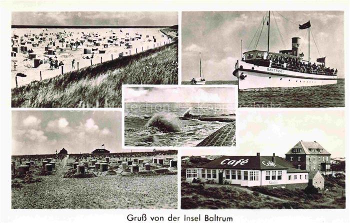 BALTRUM Nordseebad Café Strandschloesschen Strandleben Faehre