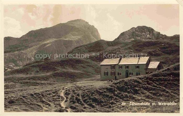 Bludenz Vorarlberg AT Tilisunahuette mit Weissplate