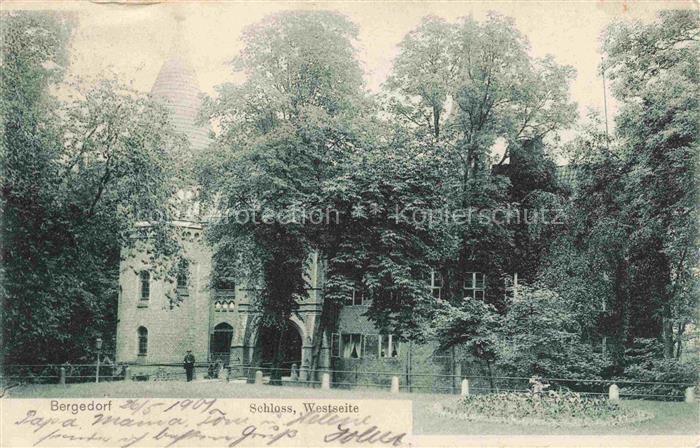 Bergedorf  HAMBURG Schloss Westseite