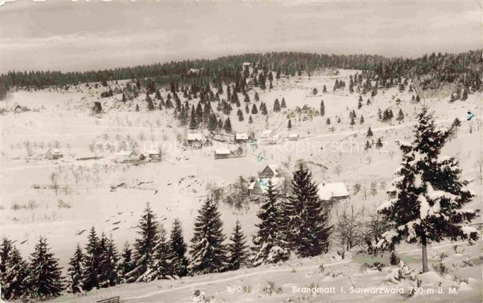 Brandmatt Sasbachwalden Ortenaukreis BW Winterpanorama