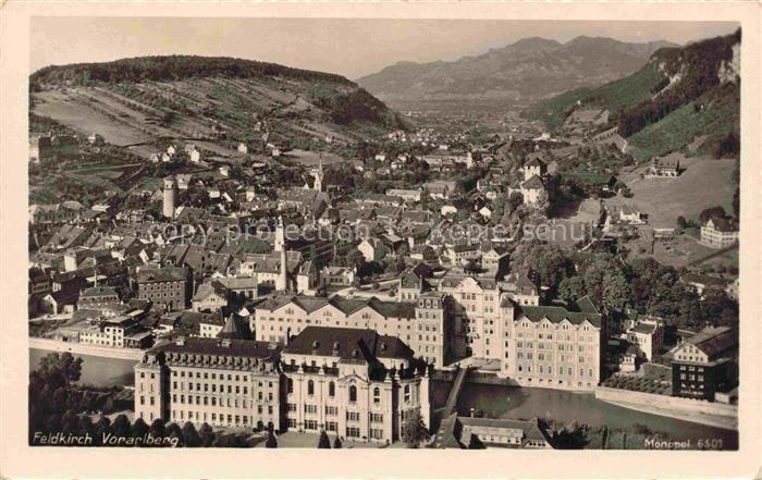 Feldkirch Vorarlberg AT Stadtpanorama