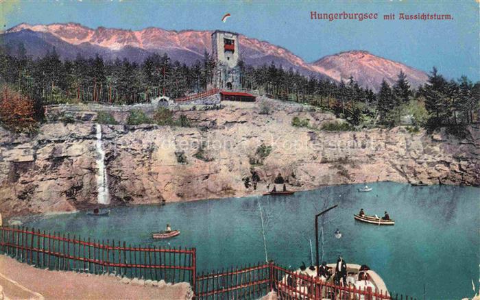 INNSBRUCK Tirol AT Hungerburgsee mit Aussichtsturm