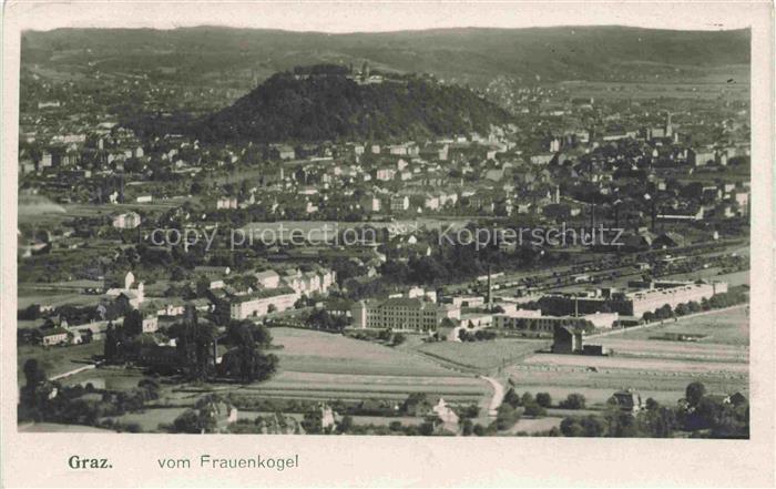 GRAZ  Steiermark AT Panorama Blick vom Frauenkogel