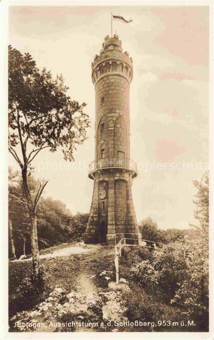Ebingen Albstadt BW Aussichtsturm auf dem Schlossberg
