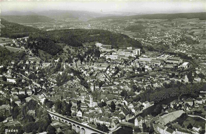 BADEN  AG (Schweiz) Fliegeraufnahme