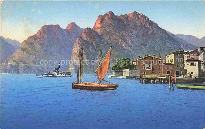 Torbole Lago di Garda Trento IT La Rocchetta e strada Ponale