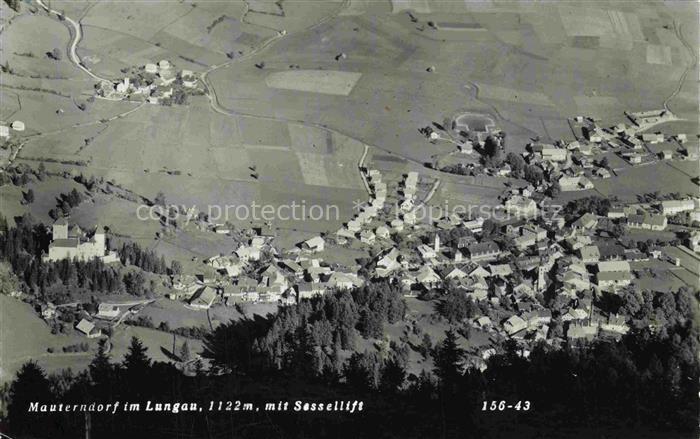 Mauterndorf Lungau Salzburg AT Panorama Blick ins Tal Sessellift