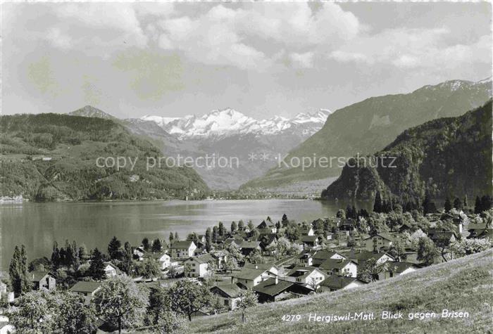 Matt Hergiswil NW Panorama Blick gegen Brisen Urner Alpen