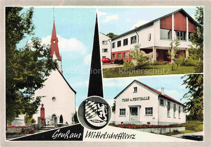 Mittelschefflenz Schefflenz Neckar-Odenwald-Kreis BW Kirche Turn- und Festhalle