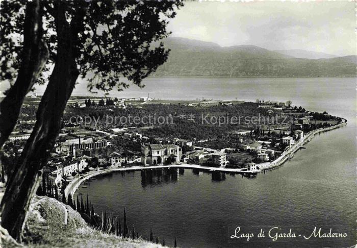Maderno Lago di Garda Brescia Lombardia IT Panorama Gardasee