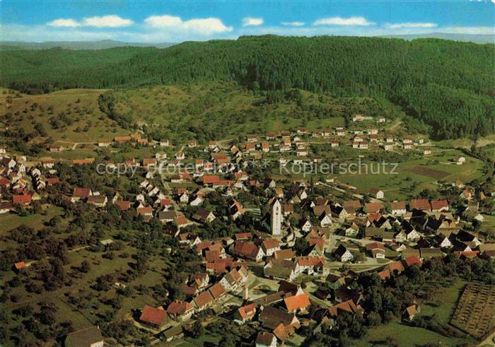 Bergfelden Sulz Neckar Horb BW Fliegeraufnahme