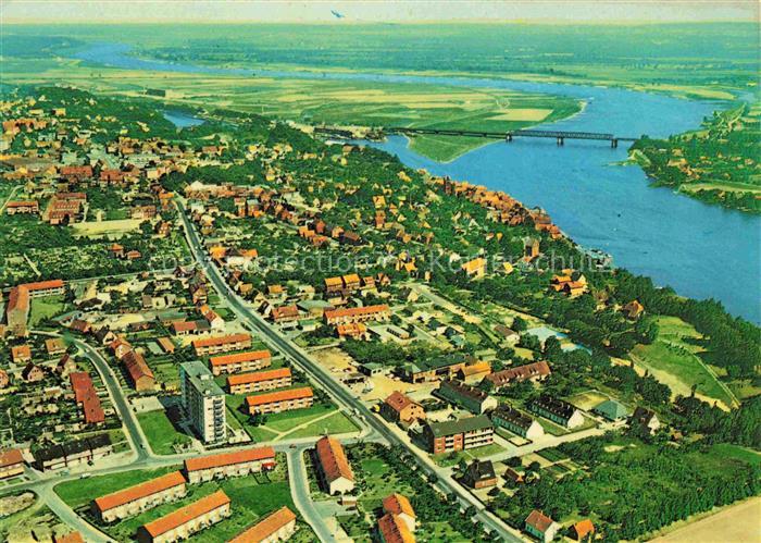 Lauenburg Elbe Schleswig-Holstein Fliegeraufnahme