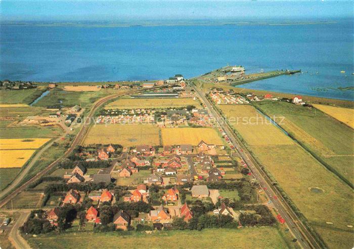 Dagebuell Nordfriesland Schleswig-Holstein Panorama Nordseebad Hafen