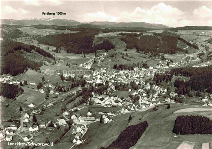 Lenzkirch Hochschwarzwald BW Panorama Blick gegen Feldberg