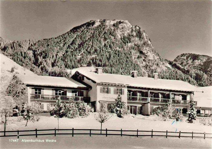 HINDELANG Oberallgaeu Bayern Alpenkurhaus Wechs im Winter
