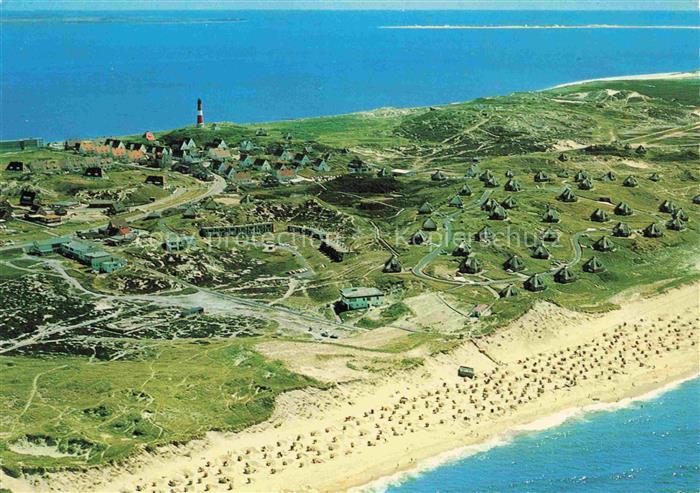 Hoernum Sylt Panorama Nordseebad im Hintergrund Insel Foehr Insel Amrum