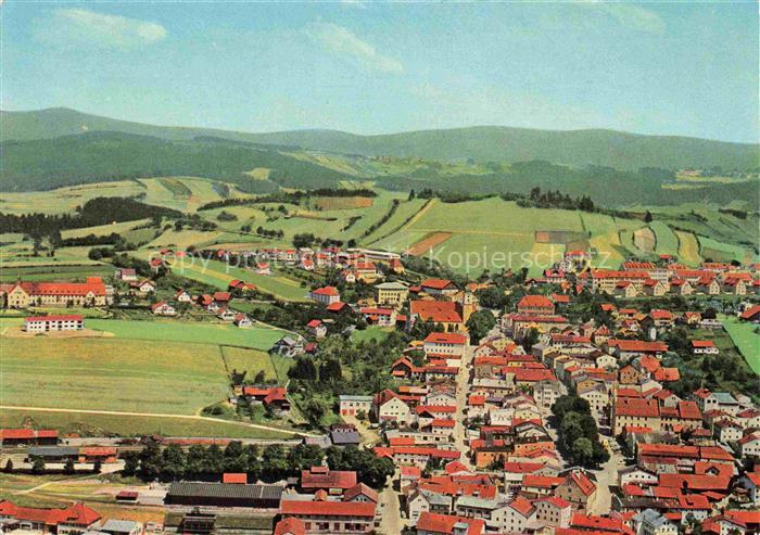 Grafenau Niederbayern Bayerischer Wald Bayern Panorama Ferienort Blick gegen Gro