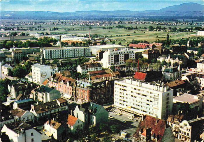 St-Louis Alsace 68 St Ludwig Elsass Vue panoramique aérienne Porte de France Car