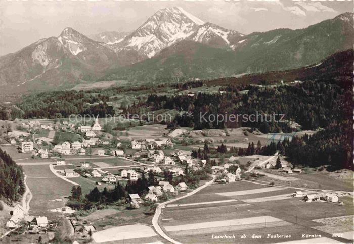 Latschach Faaker See Klagenfurt-Villach Kaernten AT Panorama Alpen