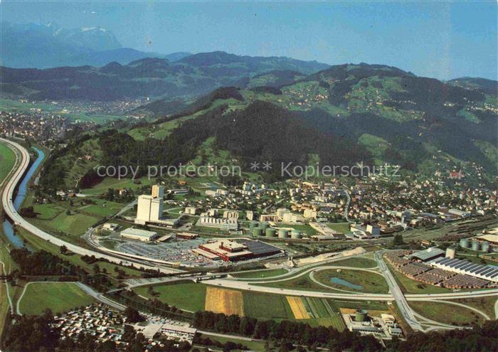 St Margarethen  SG Panorama Blick gegen Saentis Appenzeller Alpen